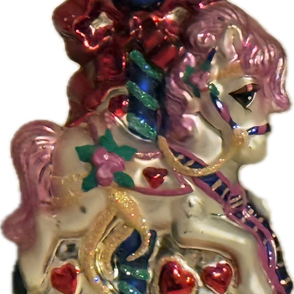 🎄Christopher Radko Rock n Roll Hobby Horse & Sweet Carousel Horse Ornaments
